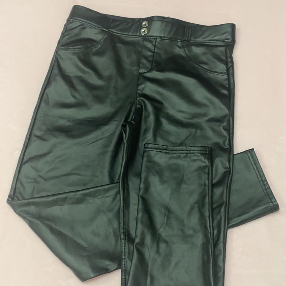 NO NAME plather leggings 14” wide 36” long from waist